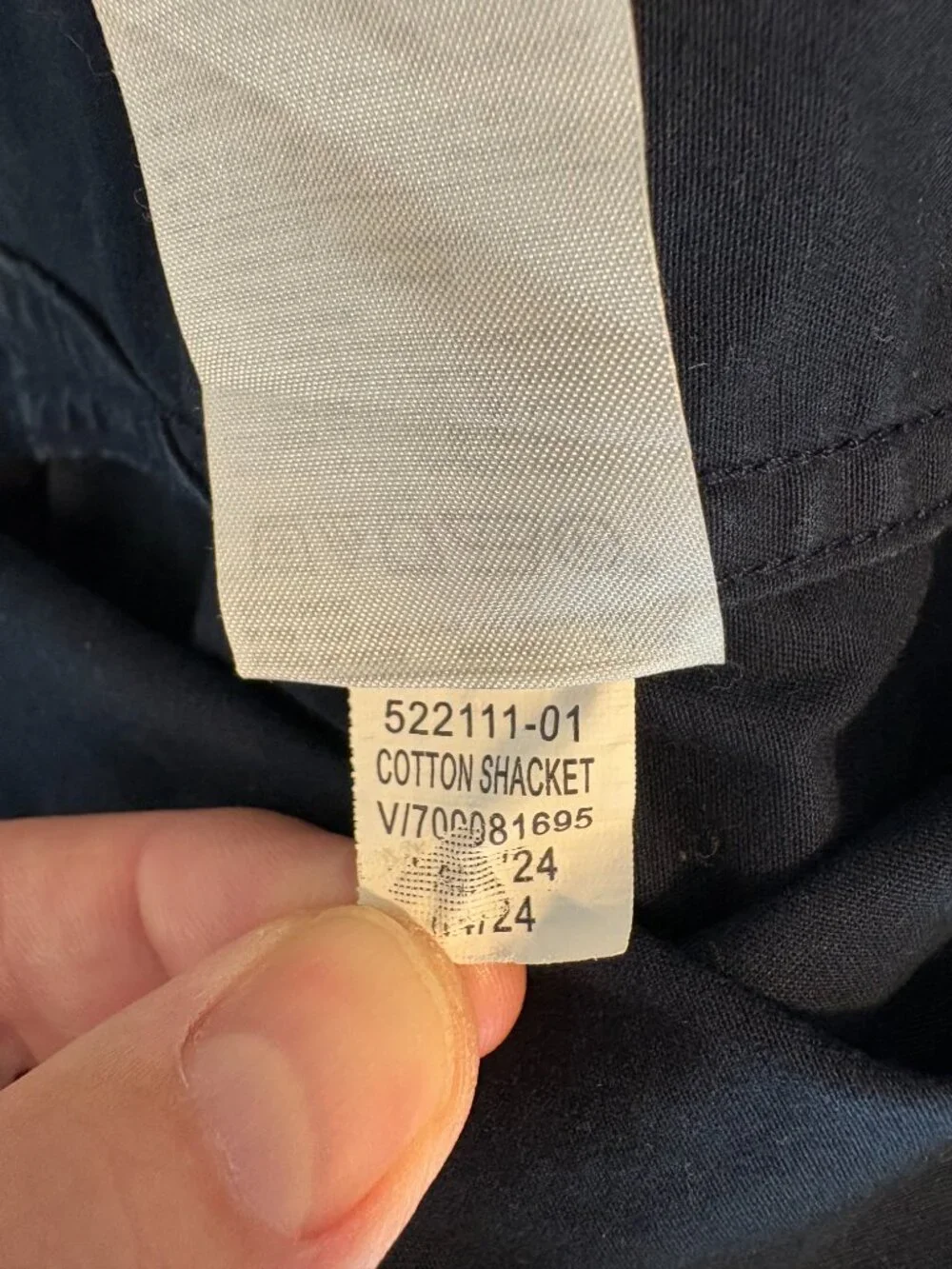 Banana Republic Mens XL Navy Cotton Shacket Utility Overshirt Jacket